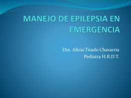 MANEJO DE EPILEPSIA EN EMERGENCIA