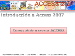 05introduccionaAccess2007AbriryCerrar