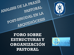 analisis de la praxis pastoral post