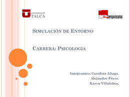 Simulación de Entorno Carrera: Psicología