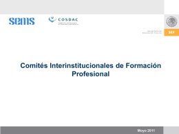 Comités Interinstitucionales de Formación