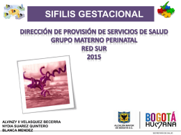 sifilis gestacional gerentes. mayo 2015