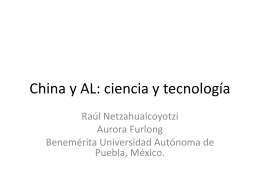 China y AL: ciencia y tecnología - red alc