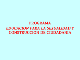 EducacionSexual - Proyección Normalista Siglo XXI