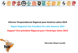Informe Vicepresidencia Regional para América Latina 2014