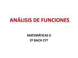 ANÁLISIS DE FUNCIONES