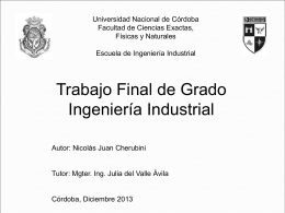 Diapositiva 1 - Universidad Nacional de Córdoba