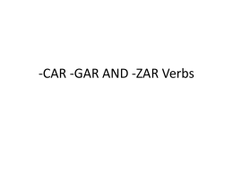 -CAR -GAR AND