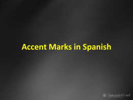 Accent Marks in Spanish