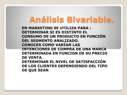 Análisis bivariable