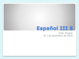 Español III E