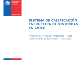 sistema de calificación energética de viviendas en chile