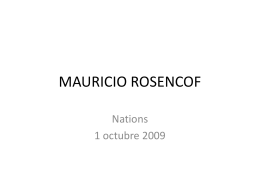 MAURICIO ROSENCOF - nations