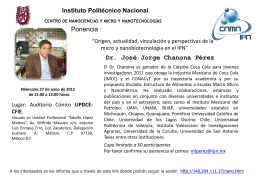 ponencia dr jorge chanona[1] - Intranet CIIDIR Oaxaca
