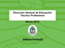 ppt homologaciòn 2015 - Dirección de Educación Técnico Profesional