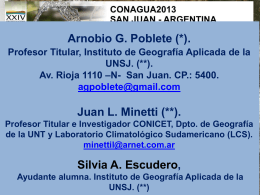 cambios abruptos en los derrames anuales del río san juan