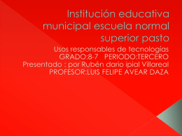 Institución educativa municipal escuela normal superior