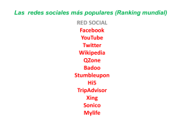 Las redes sociales más populares (Ranking mundial (760526)