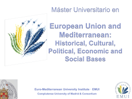 Máster Universitario en European Union and Mediterranean