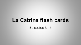 La Catrina flash cards