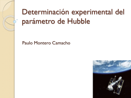 Determinación experimental del parámetro de Hubble