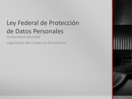 Ley Federal de Protección de Datos Personales