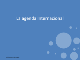 La agenda Internacional