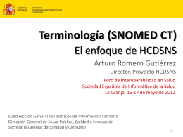 Terminología - Sociedad Española de Informática de la Salud