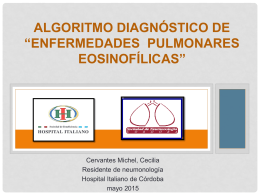 Algoritmo diagnóstico de *enfermedades pulmonares eosinofílicas*
