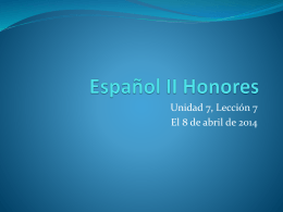 Español II Honores