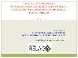 Introduccion al Documento- Uca Silva Plataforma RELAC