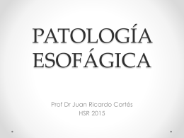 Patología Esofágica