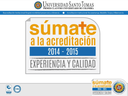 Lanzamiento de la Campaña Súmate a la Acreditación 2014-2015