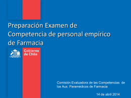 Pres Examen Competencias Aux Param Farmacia VC 14.04.14