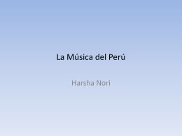 La Música del Perú