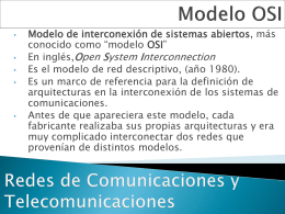 Redes de Comunicaciones y Telecomunicaciones