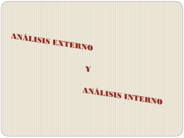 análisis externo e interno