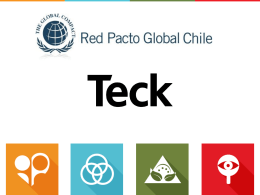 Presentación Teck - Pacto Global 2014
