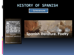 History of spanish literature