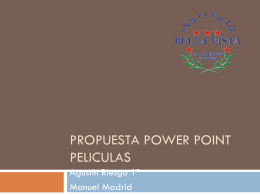 Propuesta Power Point - Peliculas-1a