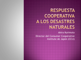 Cómo respondieron las cooperativas al terremoto y Tsunami de