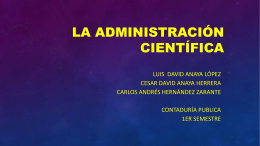 La administración científica
