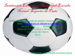 PP Tema Libre El Futbol