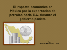 La exportación de petróleo mexicano-PAN