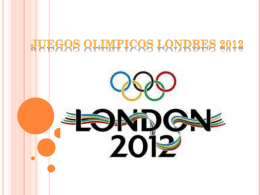 JUEGOS OLIMPICOS LONDRES 2012