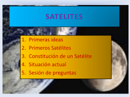 Los satélites en las comunicaciones