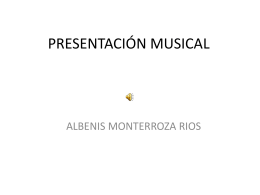 PRESENTACIÓN MUSICAL