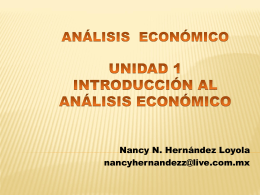 introducción al análisis económico