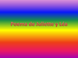 Poema de Juliette y Léa