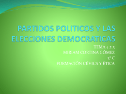 partidos politicos y las elecciones democraticas